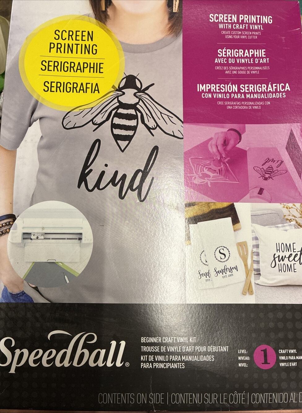 SPEEDBALL All-in-One Fabric Screen Printing Kit- Used ONCE Partially Open- Vinyl